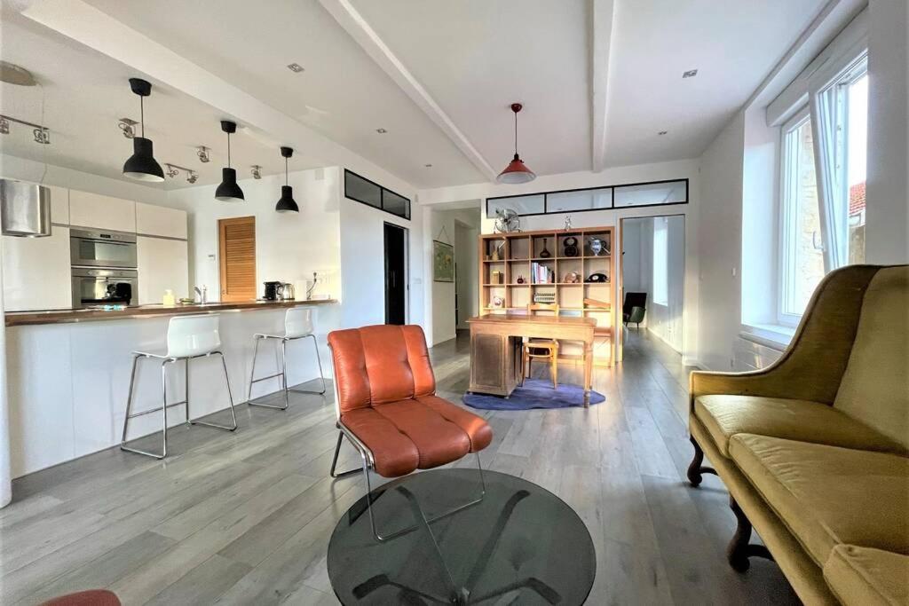 Apartament Superbe Loft 100M2 Proche Cathedrale Avec Parking Reims Zewnętrze zdjęcie