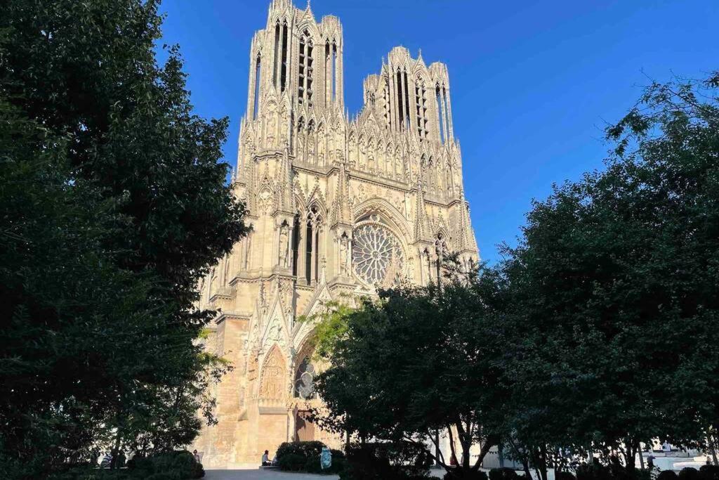Apartament Superbe Loft 100M2 Proche Cathedrale Avec Parking Reims Zewnętrze zdjęcie